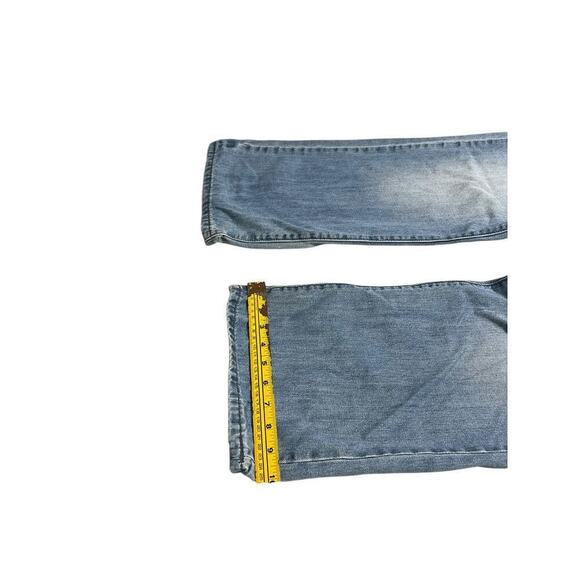 Vintage Y2K GUESS Baggy Distressed Light Wash Men’s Jeans - Streetwear - size 34 - Picture 8 of 9